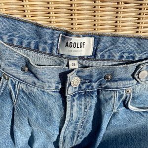 Anthropology jeans designer label Agolde. Fun and sexy mom denim.